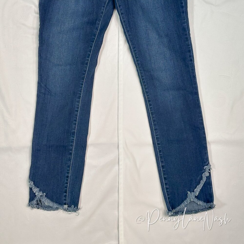 Eunina Mid Rise Skinny Ankle Frayed Jeans Size 27 - Picture 2 of 10
